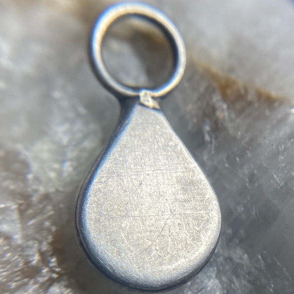 Sterling Silver & Turquoise Teardrop Pendant 925 - Picture 10 of 10